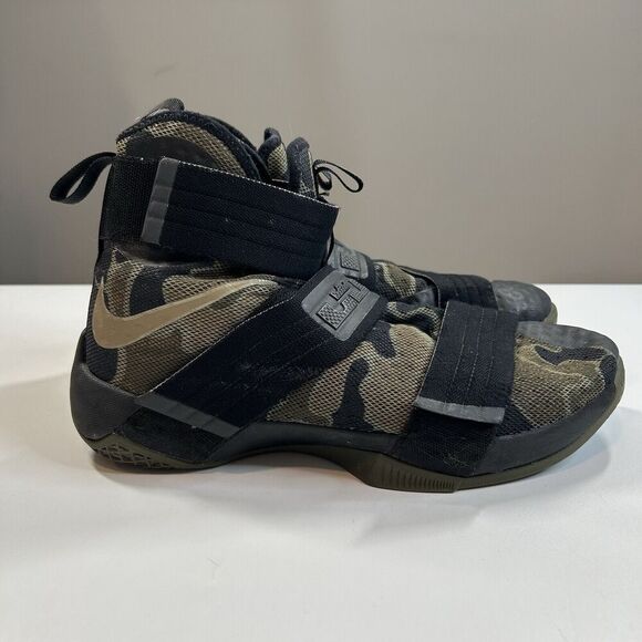 Nike Zoom LeBron Promo Soldier 10 X Army Camo Men’s 10 LRJ SX 16/17 NBA - Picture 3 of 10